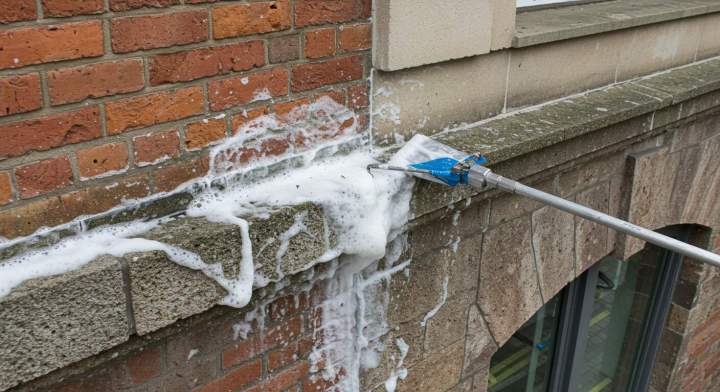 8.démoussage pour préserver l'état de votre façade